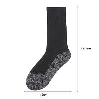 Термоноски Cool Pile Socks, размер 40-46 Сlassic (черный узор)