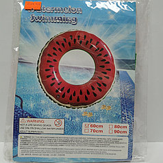 Надувной круг для купания Пончик арбуз 60 см (EXA661)