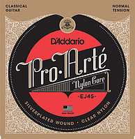 D'Addario EJ45 PRO ARTE Струны для классической гитары нейлоновые Normal