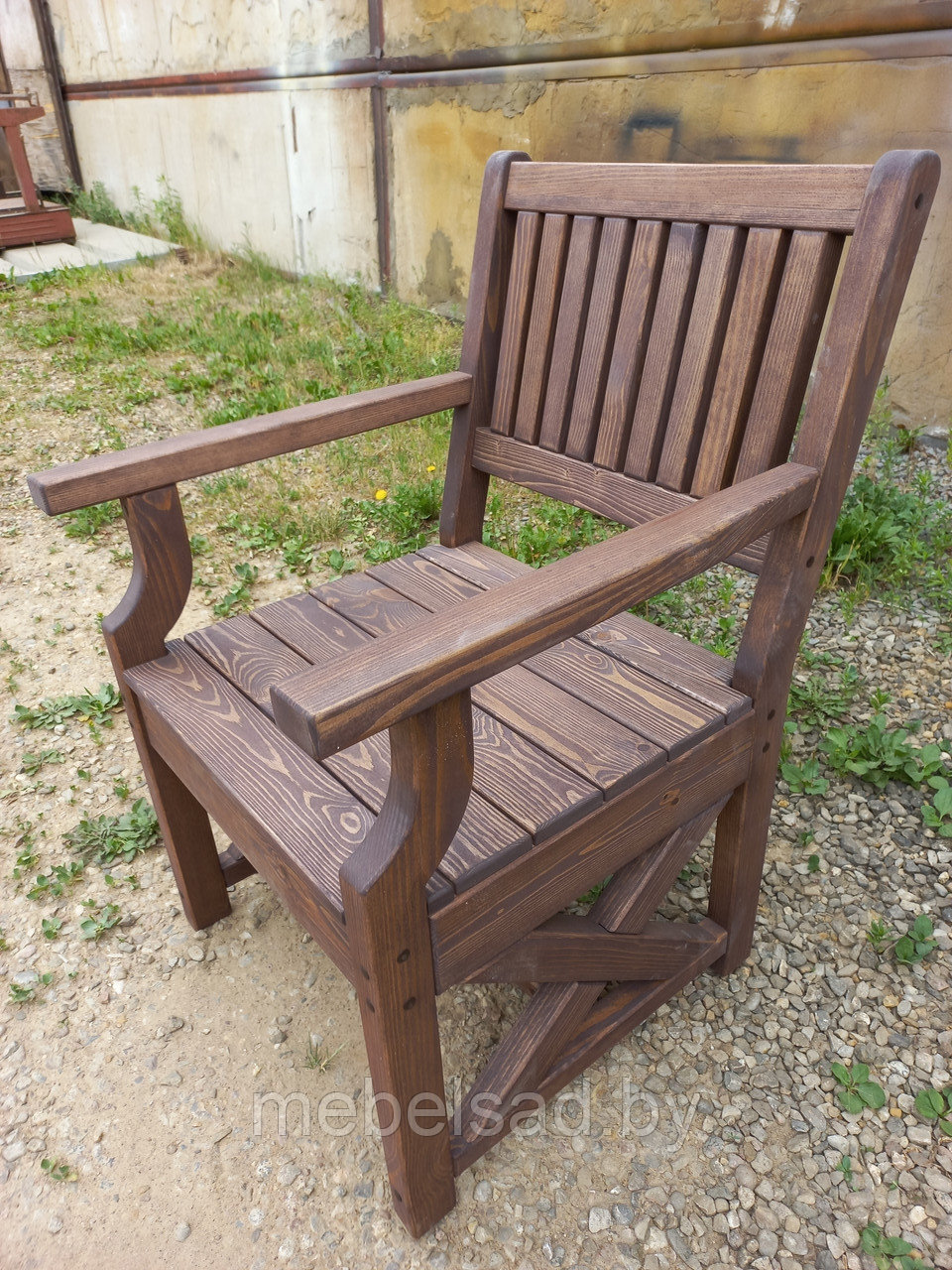 Кресло садовое и банное  из массива сосны "Прованс Элегант"