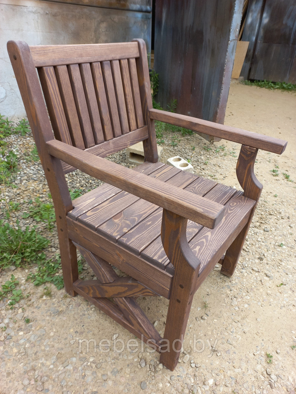 Кресло садовое и банное из массива сосны "Прованс Элегант" - фото 2 - id-p183815505