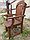 Кресло садовое и банное из массива сосны "Машека Премиум", фото 2