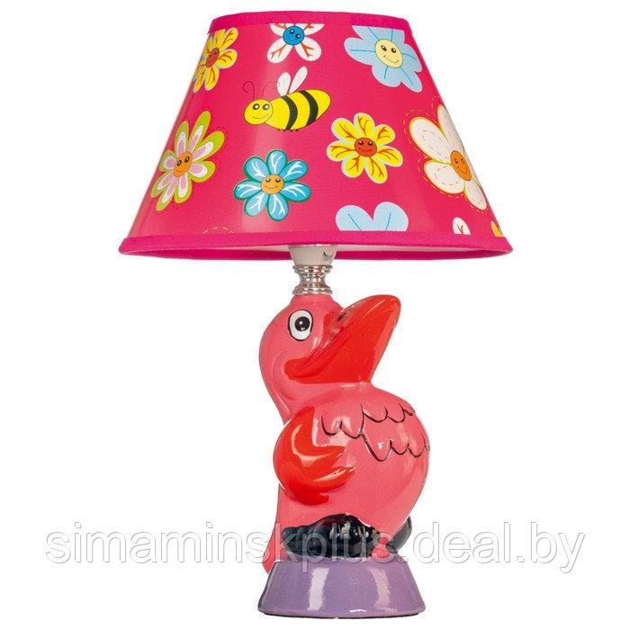 Настольная лампа Evan 40Вт E14, розовый 20x20x30 см - фото 1 - id-p183816506