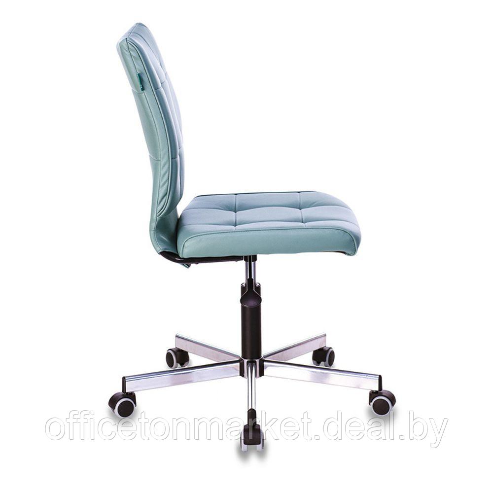 Кресло для персонала "Бюрократ CH-330M", экокожа, металл, серо-голубой - фото 3 - id-p183689973