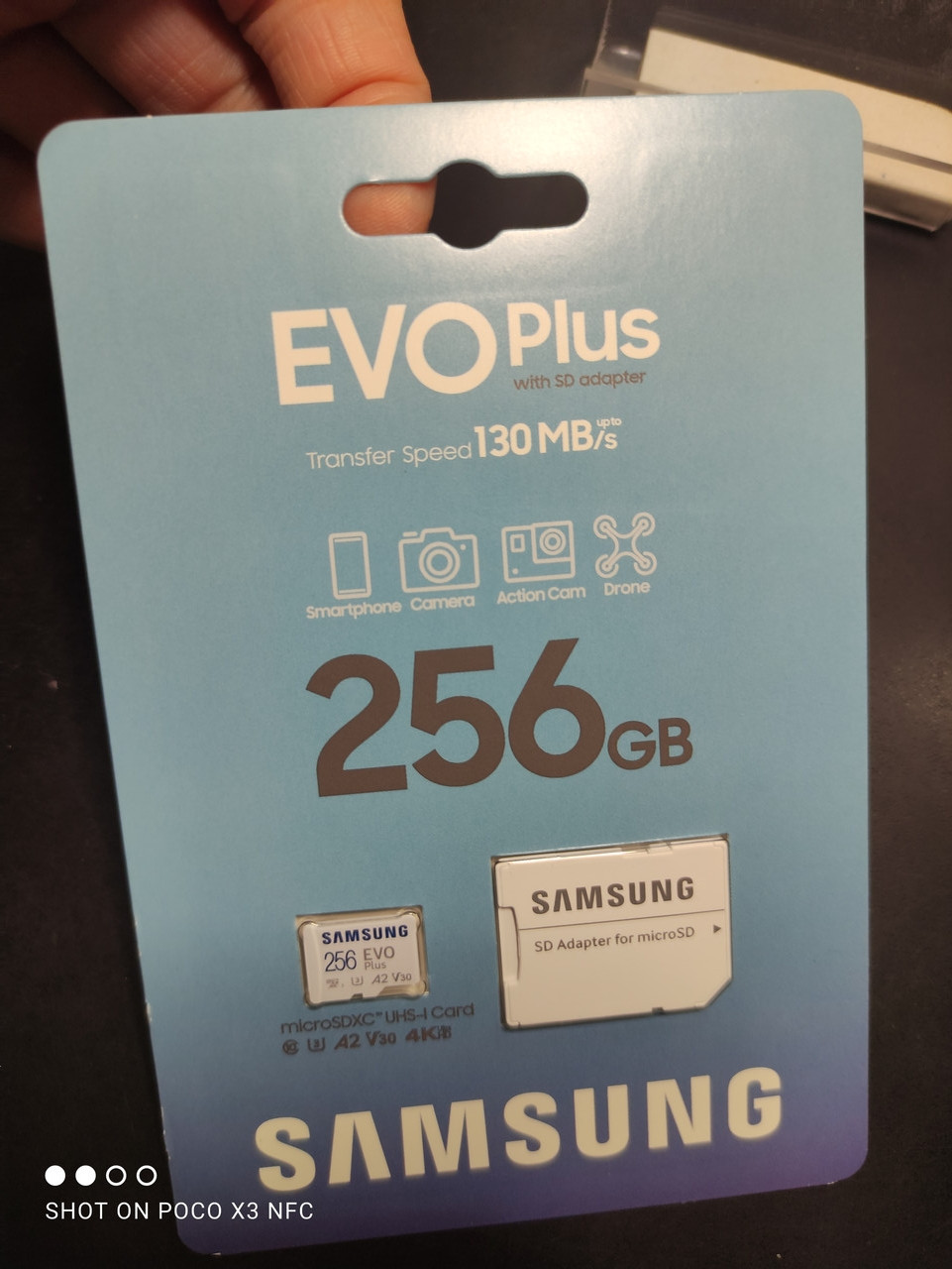 Карта памяти MicroSD 256GB 10клSamsung EVO 100/90Mb/s 4K U3 is