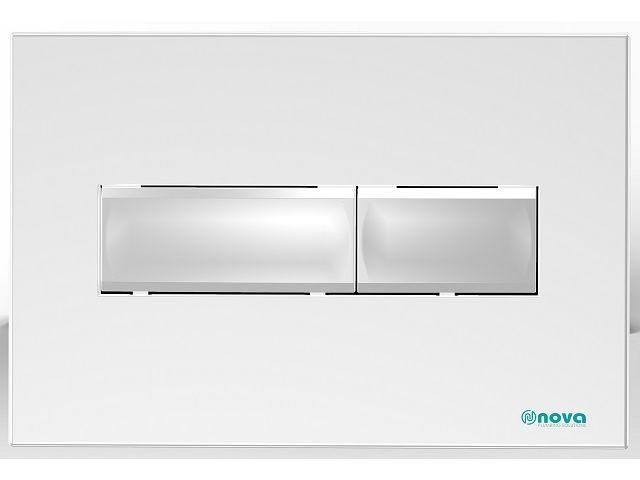Кнопка для инсталляции Slim (белая), NOVA - фото 1 - id-p183826349