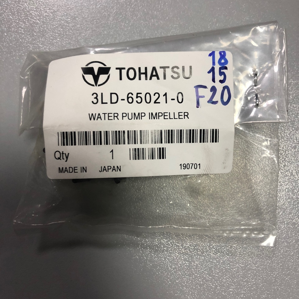 Крыльчатка Tohatsu М15,18, MFS 20, 3LD-65021-0 - фото 3 - id-p183832597