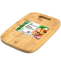 Доска разделочная бамбук 34х24х1.8 см Эстет ЭТ-73357, фото 2