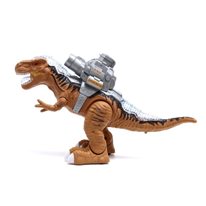 Динозавр «Рекс», стреляет шарами, работает от батареек, свет и звук, цвет коричневый - фото 2 - id-p183836656