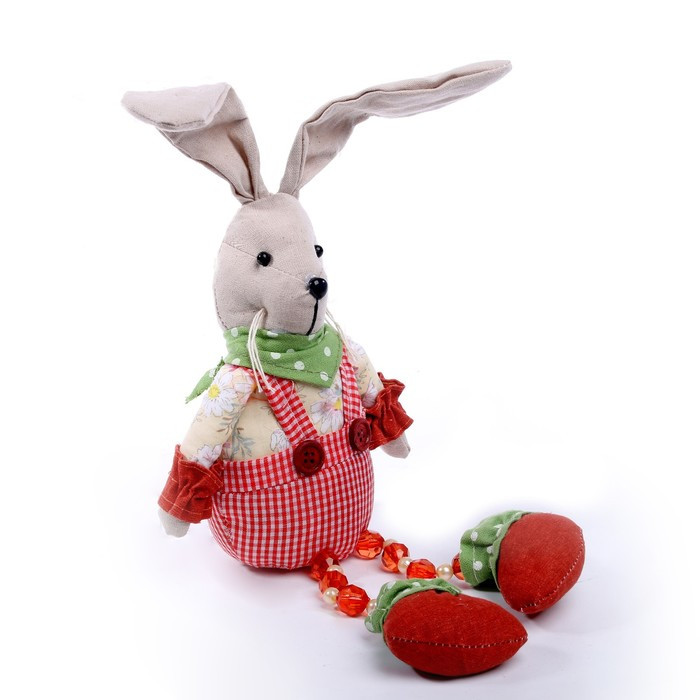 Мягкая игрушка «Кролик», в клетку - фото 2 - id-p183837371
