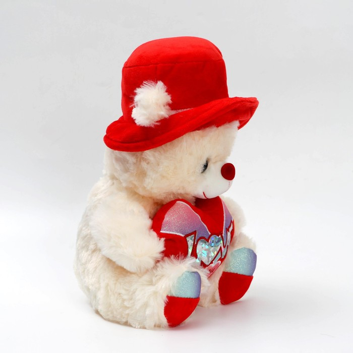 Мягкая игрушка «Мишка в панамке», с сердцем - фото 2 - id-p183837383