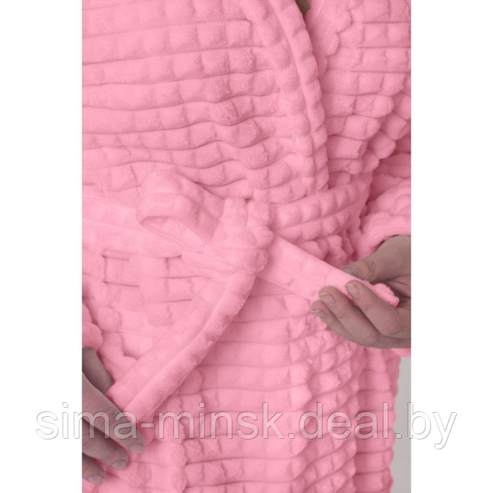 Халат женский, размер 46, цвет розовый - фото 5 - id-p183843266