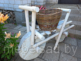 Цветочница садовая деревянная "Мотоцикл"