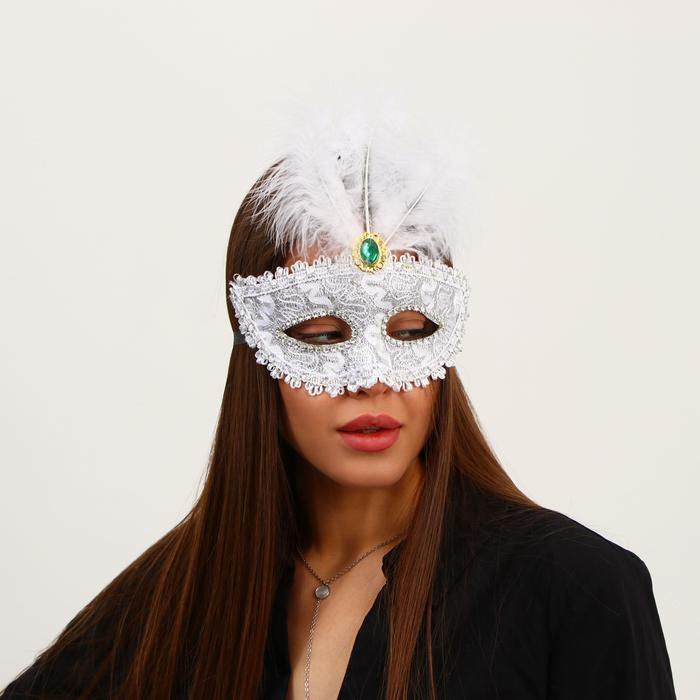 Карнавальная венецианская маска "Блеск" женская - фото 2 - id-p183860530