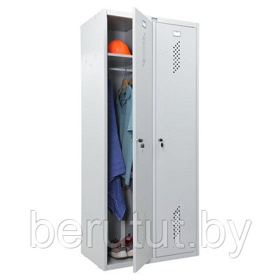 Шкаф металлический / Шкаф для раздевалок ПРАКТИК LS-21-80 для одежды - фото 5 - id-p183304994