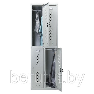 Шкаф металлический / Шкаф для раздевалок ПРАКТИК LS-22 для одежды - фото 5 - id-p183304987