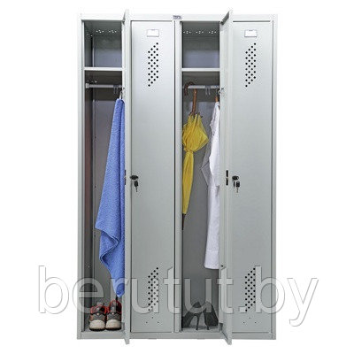 Шкаф металлический / Шкаф для раздевалок ПРАКТИК LS-41 - фото 4 - id-p183304984