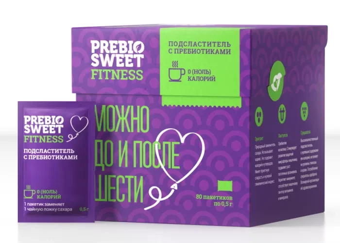 Заменитель сахара Пребиосвит «Фитнес» PrebioSweet Fitness 80 саше по 0,5г