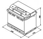 Автомобильный аккумулятор AKOM +EFB 62 (62 А·ч)
