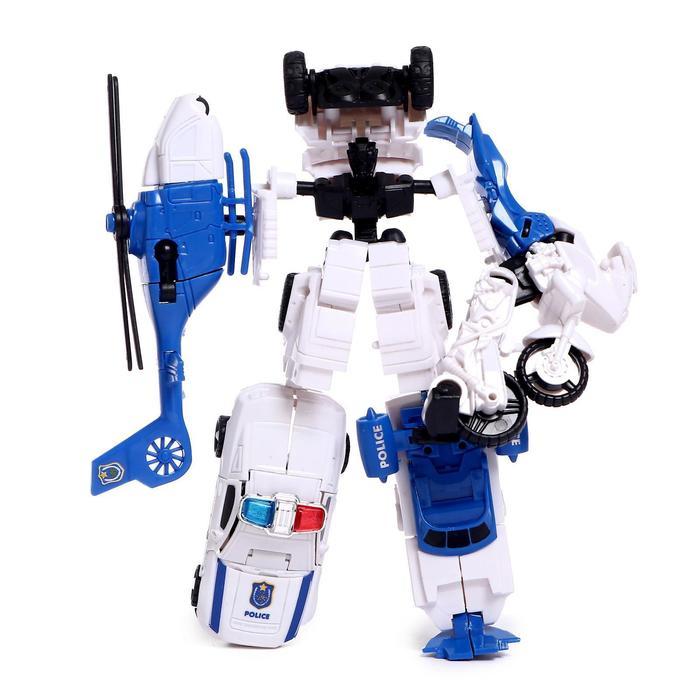Набор роботов «Полицейский отряд», 5 трансформеров, собираются в 1 робота - фото 3 - id-p183866663