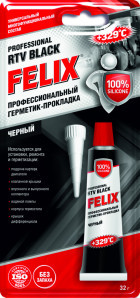 - FELIX Профессиональный герметик-прокладка нейтральный (черный) 32г - фото 1 - id-p183864529