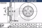 Тормозной диск GALFER B1-G222-0145-1