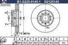 Тормозной диск GALFER B1-G225-0145-1