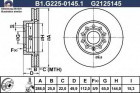 Тормозной диск GALFER B1-G225-0145-1 - фото 1 - id-p183864580