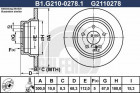 Тормозной диск GALFER B1-G210-0278-1 - фото 1 - id-p183864582