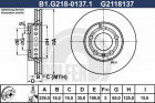 Тормозной диск GALFER B1-G218-0137-1