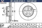 Тормозной диск GALFER B1-G228-0142-1