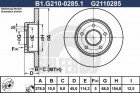 Тормозной диск GALFER B1-G210-0285-1