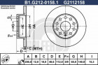 Тормозной диск GALFER B1-G212-0158-1 - фото 1 - id-p183864588