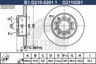 Тормозной диск GALFER B1-G210-0261-1