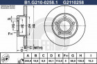Тормозной диск GALFER B1-G210-0258-1 - фото 1 - id-p183864591