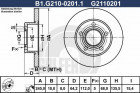 Тормозной диск GALFER B1-G210-0201-1