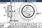 Тормозной диск GALFER B1-G210-0324-1