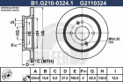 Тормозной диск GALFER B1-G210-0324-1 - фото 1 - id-p183864594