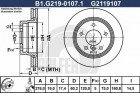 Тормозной диск GALFER B1-G219-0107-1