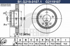 Тормозной диск GALFER B1-G219-0107-1 - фото 1 - id-p183864595