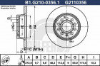 Тормозной диск GALFER B1-G210-0356-1