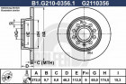Тормозной диск GALFER B1-G210-0356-1 - фото 1 - id-p183864597