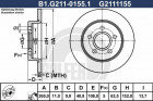 Тормозной диск GALFER B1-G211-0155-1