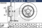 Тормозной диск GALFER B1-G211-0158-1