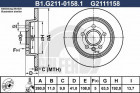 Тормозной диск GALFER B1-G211-0158-1 - фото 1 - id-p183864599