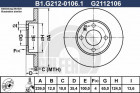Тормозной диск GALFER B1-G212-0106-1 - фото 1 - id-p183864600