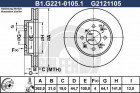 Тормозной диск GALFER B1-G221-0105-1