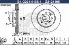 Тормозной диск GALFER B1-G221-0105-1 - фото 1 - id-p183864601
