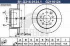 Тормозной диск GALFER B1-G216-0124-1