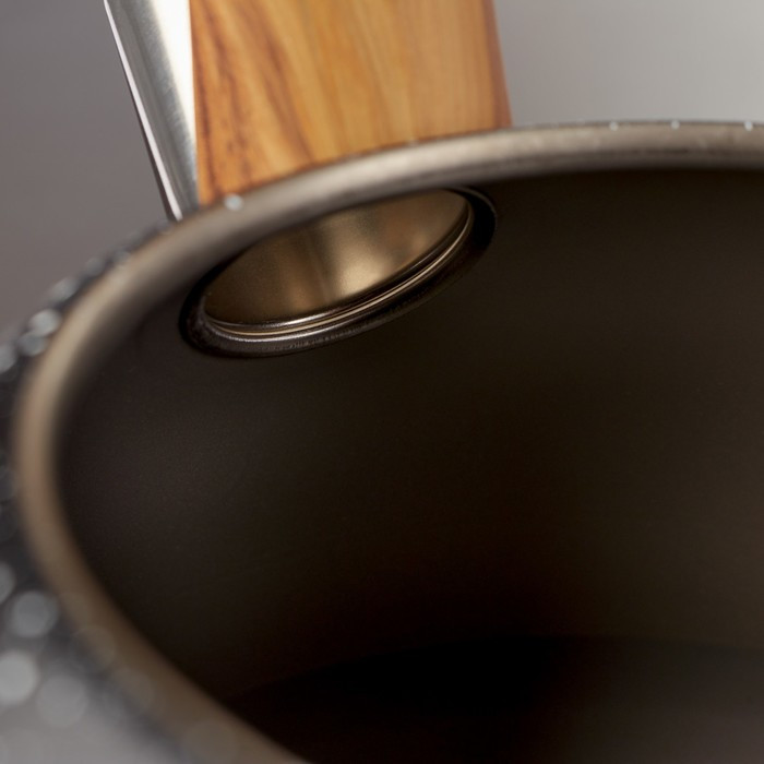 Чайник со свистком из нержавеющей стали Magistro Stone, 2,7 л, ручка soft-touch, индукция, цвет чёрный - фото 4 - id-p183867851